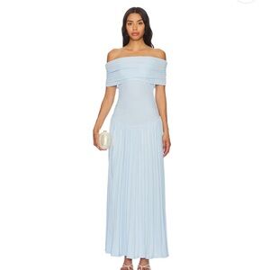 REVOLVE Strapless Light Blue Dress